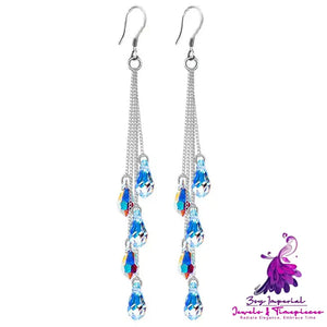 New Long Crystal Earrings