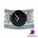 Natural Stone Crystal Woven Watch Band