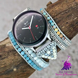 Natural Stone Crystal Woven Watch Band