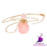 Crystal Perfume Bottle Necklace