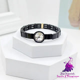 Enamel Crystal Stone Elastic Cord Watch