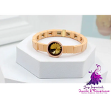 Enamel Crystal Stone Elastic Cord Watch