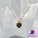 Crystal Stone Heart Necklace for Women