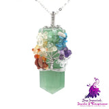 Crystal Tree Of Life Pendant Necklace