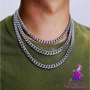 Titanium Steel Cuba Chain Necklace