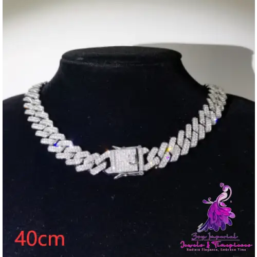 Cuban Chain 14mm Diamond Bracelet