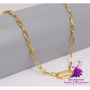 18K Gold Plated Double Layer Cuban Chain