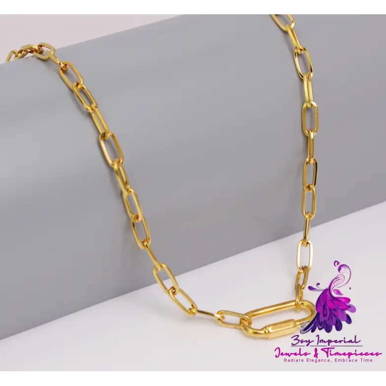 18K Gold Plated Double Layer Cuban Chain