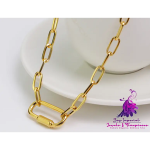 18K Gold Plated Double Layer Cuban Chain