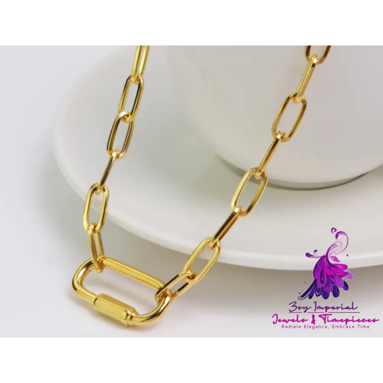 18K Gold Plated Double Layer Cuban Chain