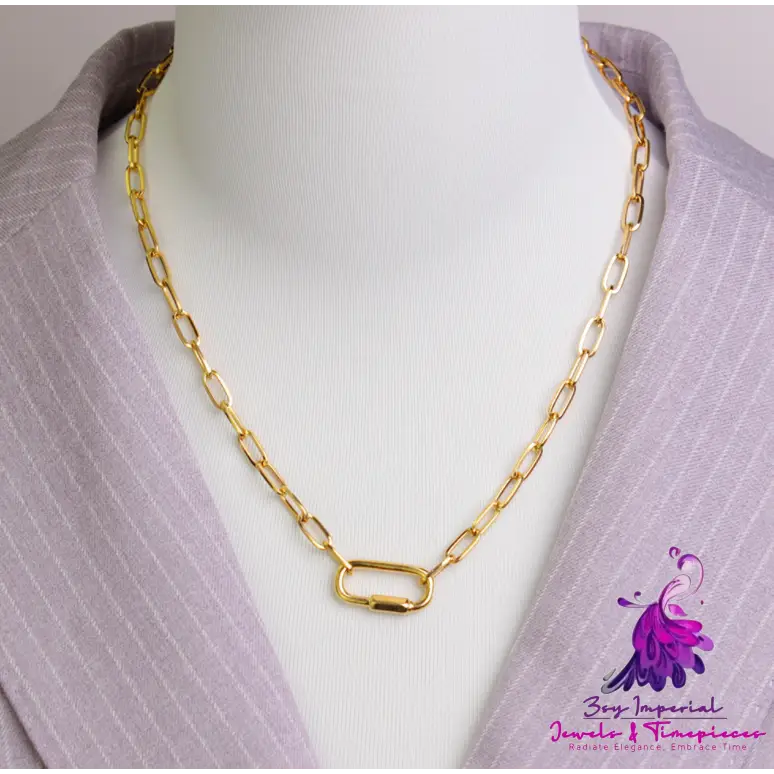 18K Gold Plated Double Layer Cuban Chain