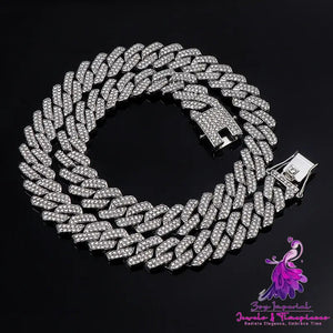 14mm Diamond Full Diamond Fashion Hip Hop Chain Cuban