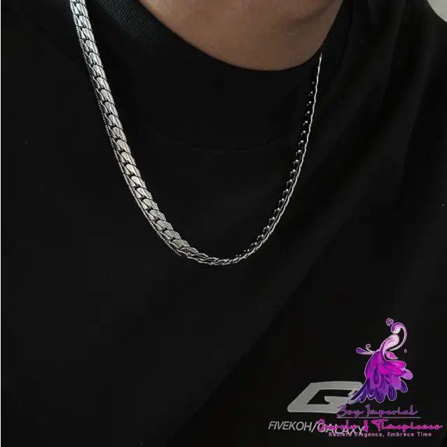 Embossed Cuban Necklace For Men