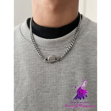 Planet Cuban Titanium Necklace