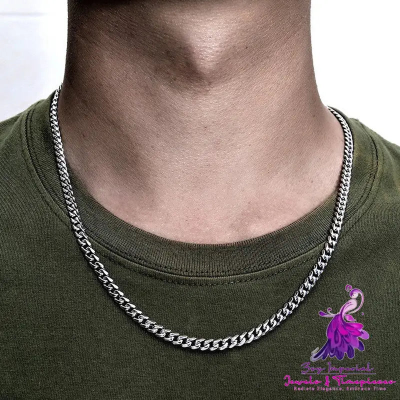 Cube Rope Chain Men Necklace