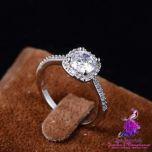 Luxury Silver Color Engagement Rings