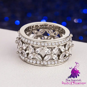 Cubic Zirconia Princess Ring