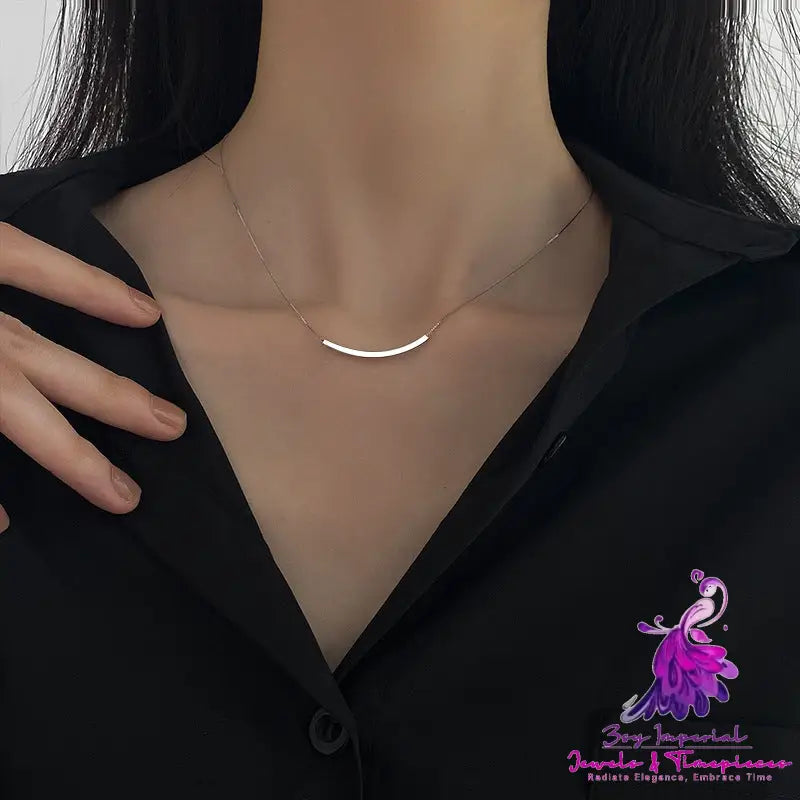 Smiley Curved Clavicle Chain