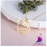 Heart-Shaped Letter Necklace