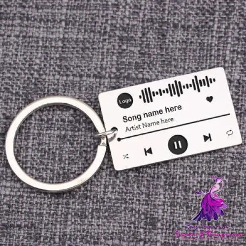 Custom Music Scan Code Keychain