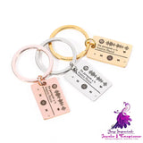 Custom Music Scan Code Keychain