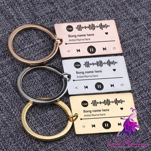 Custom Music Scan Code Keychain