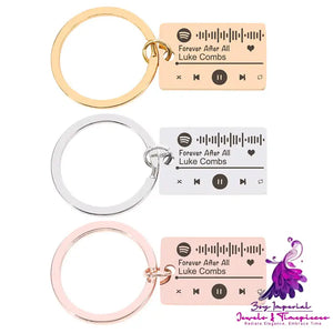 Custom Music Scan Code Keychain