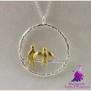 Cute Bird Pendants Necklace