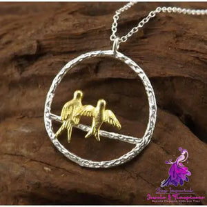 Cute Bird Pendants Necklace