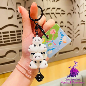 Cute Piggy Jenga Keychain