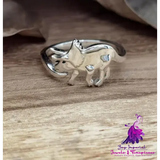 Cute Dinosaur Shape Jewelry For Women Fashion Ring