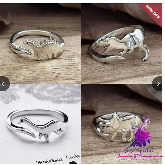 Cute Dinosaur Shape Jewelry For Women Fashion Ring