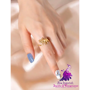 Cute Dinosaur Shape Jewelry For Women Fashion Ring