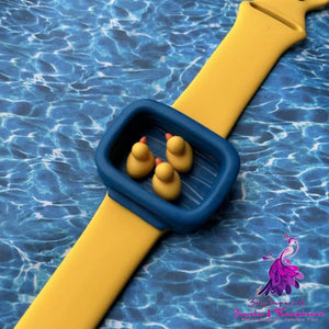 Handmade Yellow Duck Pool Watch Gift