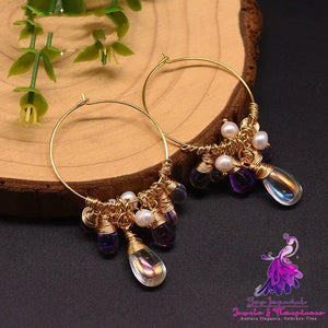 Czech Crystal Pearl Earrings