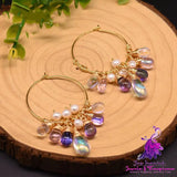 Czech Crystal Pearl Earrings