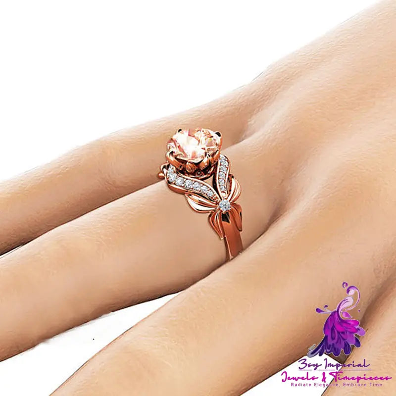 Micro Diamond Bow Ring