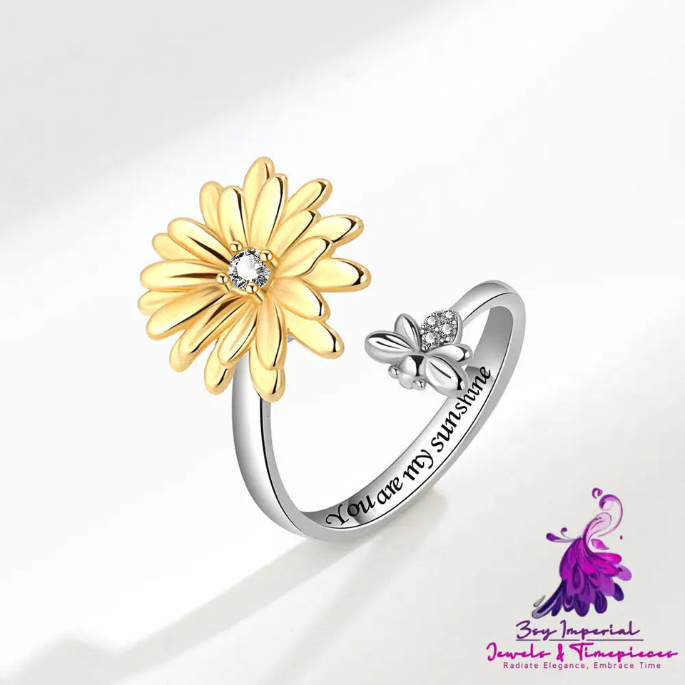 Spinning Sunflower Ring