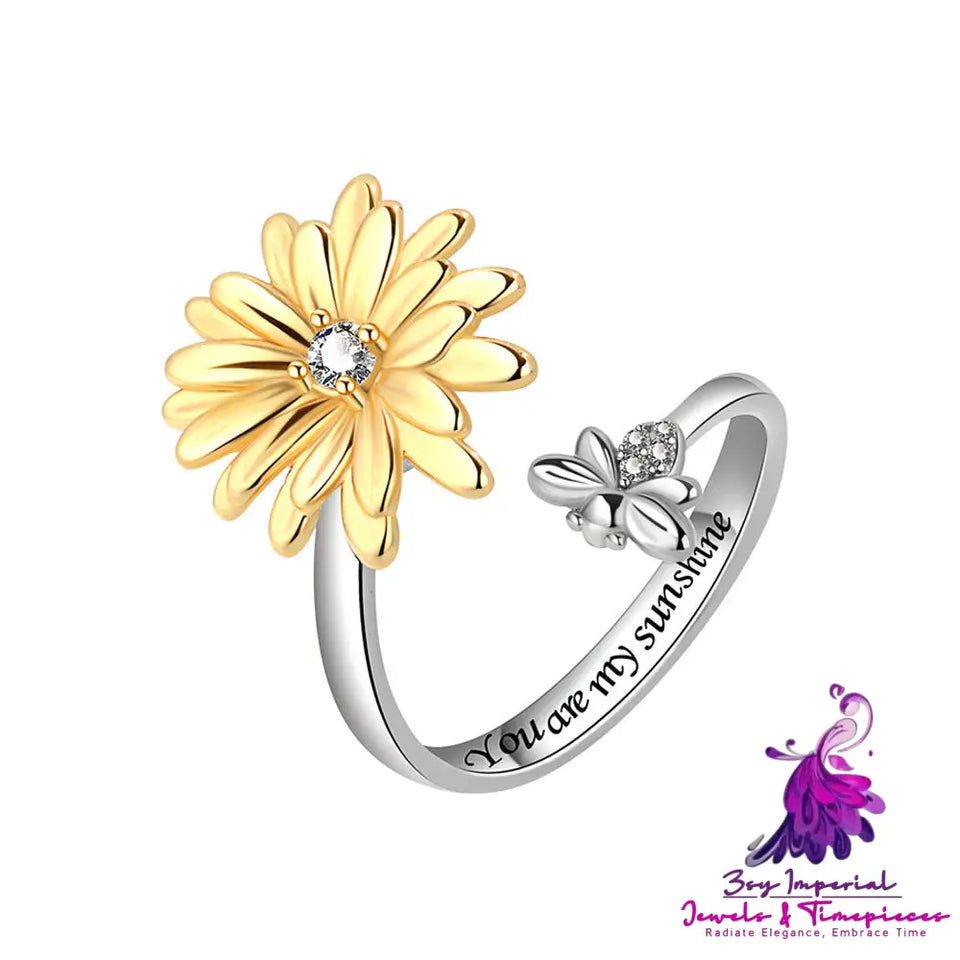 Spinning Sunflower Ring