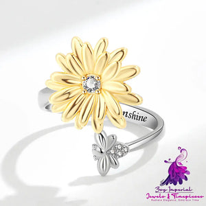 Spinning Sunflower Ring