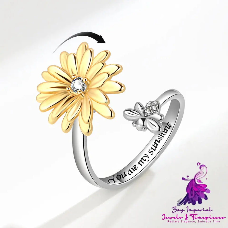 Spinning Sunflower Ring