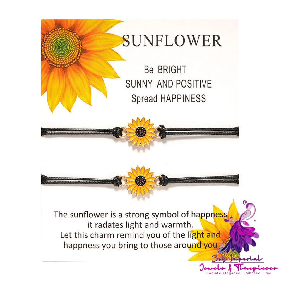 Sunflower Daisy Friendship Bracelet