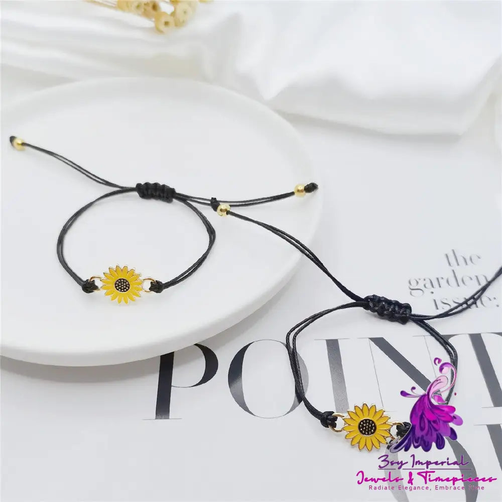 Sunflower Daisy Friendship Bracelet