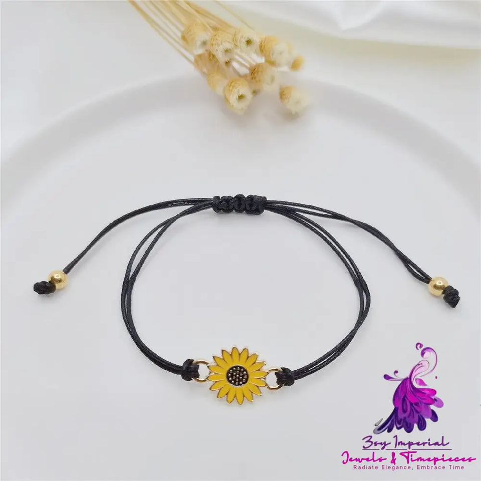 Sunflower Daisy Friendship Bracelet