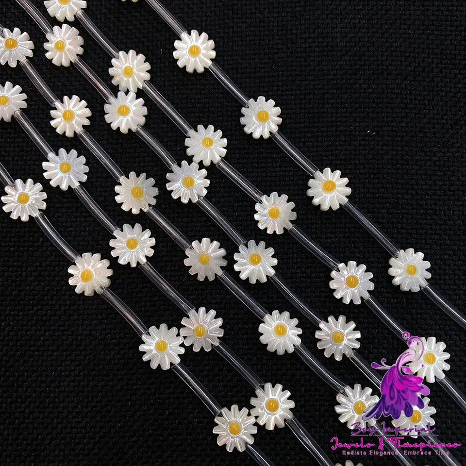 Natural Shell Daisy Loose Beads