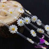 Natural Shell Daisy Loose Beads