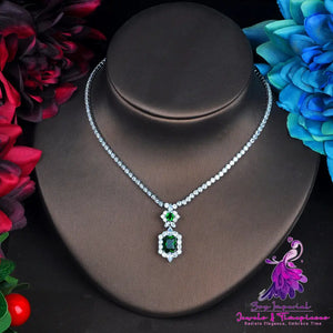 Dark Green Jewelry Set