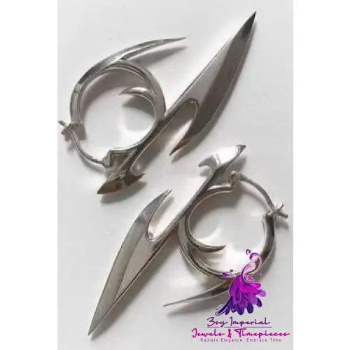 Darts Pointed Teeth Earrings