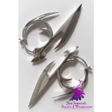 Darts Pointed Teeth Earrings