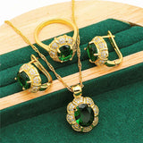 Rhinestone Zircon Jewelry Set